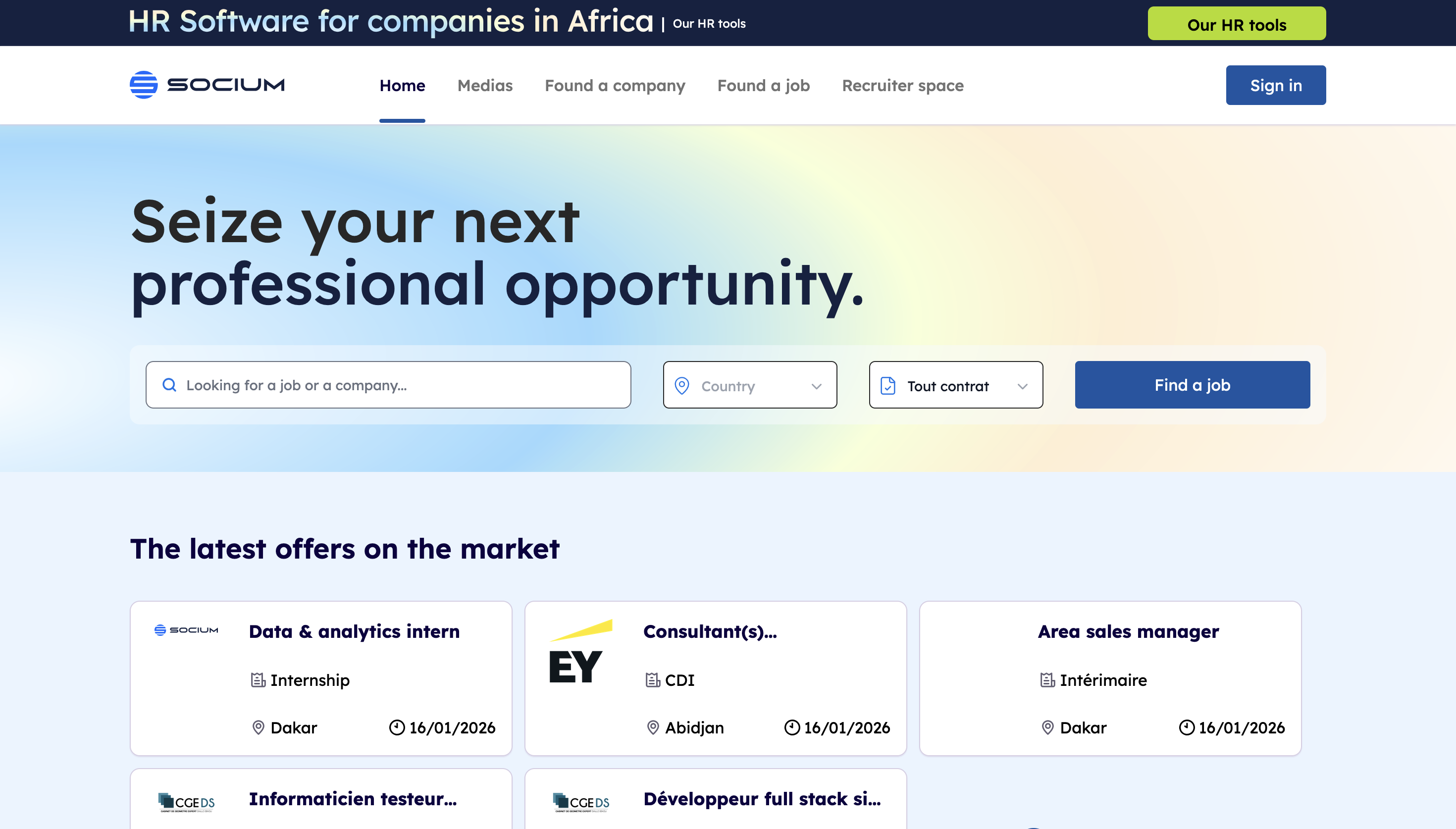 Socium - Système d'Information des Ressources Humaines